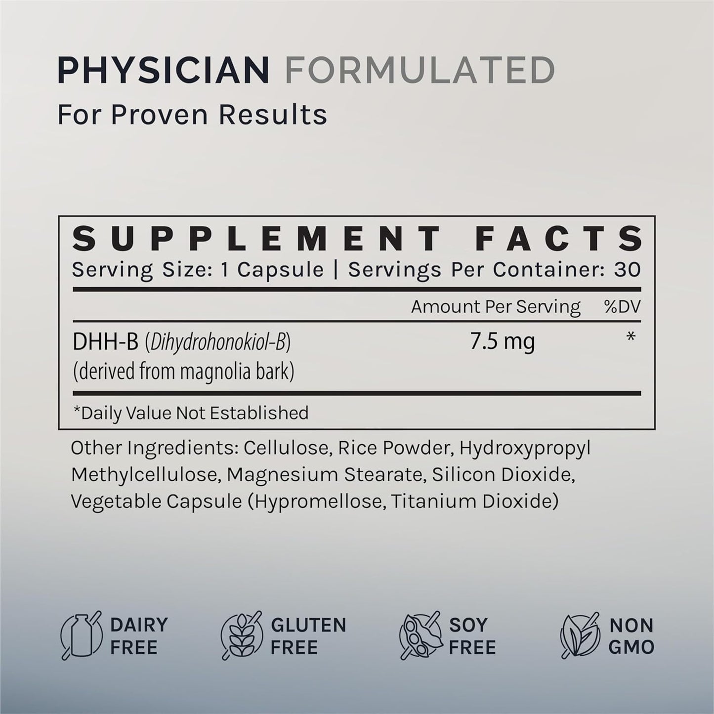 30 Capsules of InfiniWell DHH-B Mood Support Supplement with Magnolia Bark Extract for Stress Relief and Sleep Aid