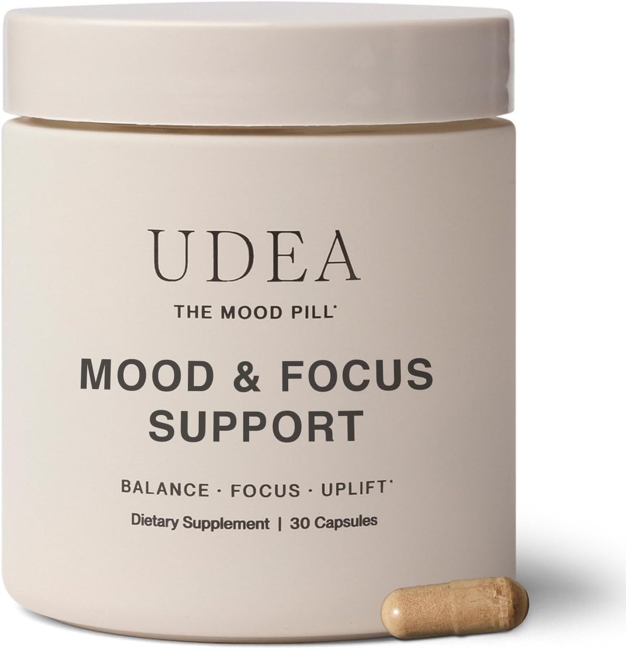 30 Capsules of UDEA Wellness Mood Pill Daily Supplement for Cognitive Support and Vitality