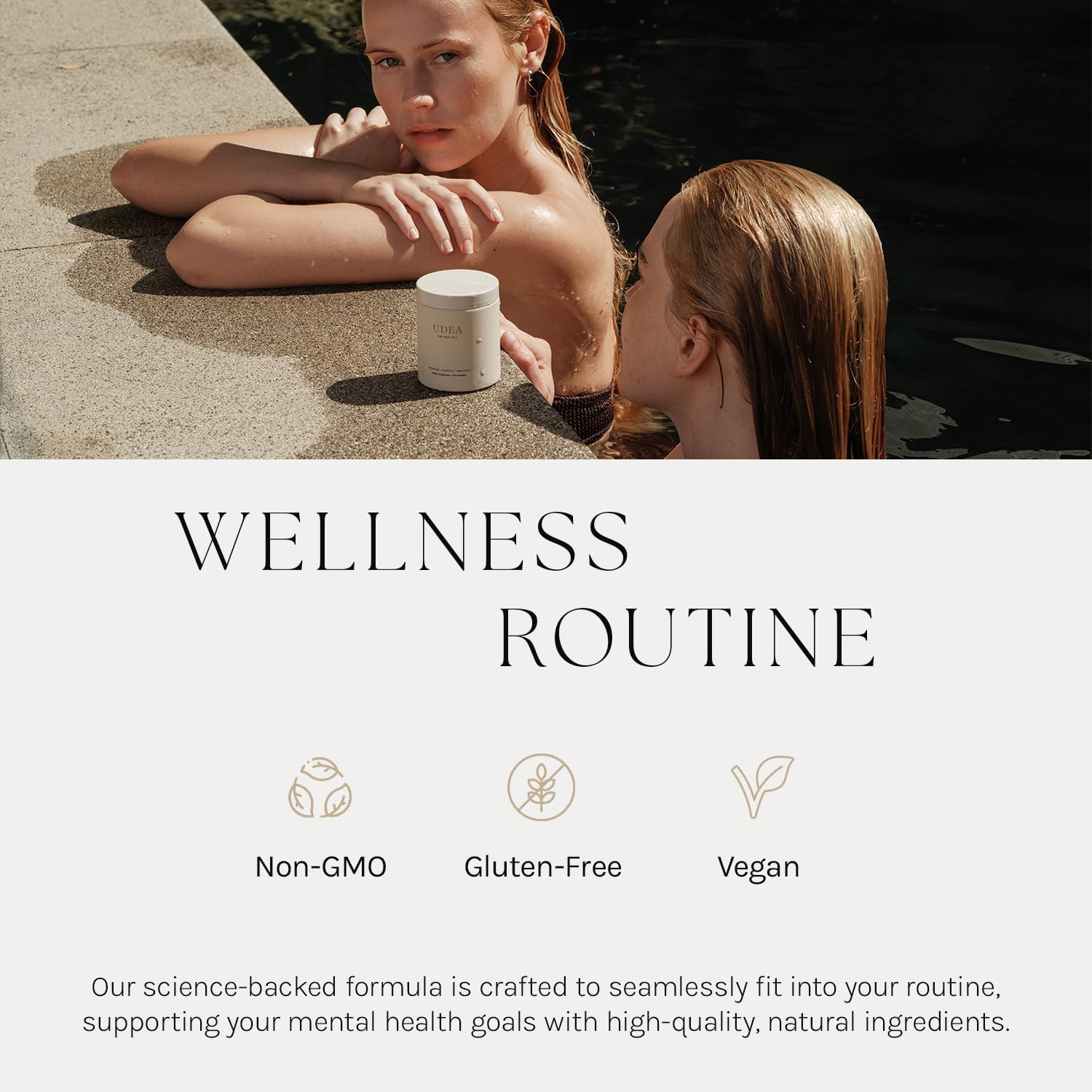 30 Capsules of UDEA Wellness Mood Pill Daily Supplement for Cognitive Support and Vitality