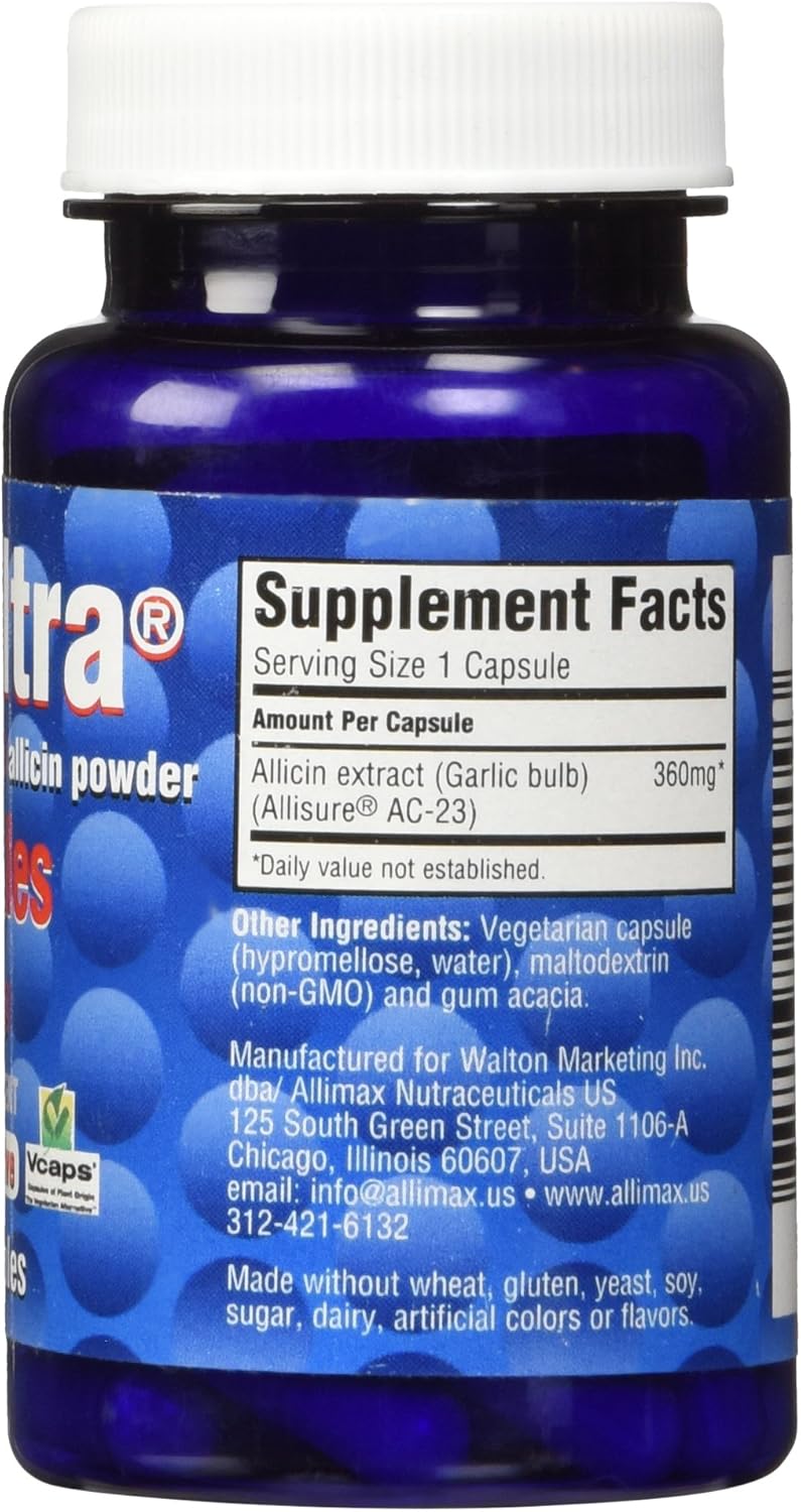 30 Count Allimax Alliultra Capsules - 360mg Strength