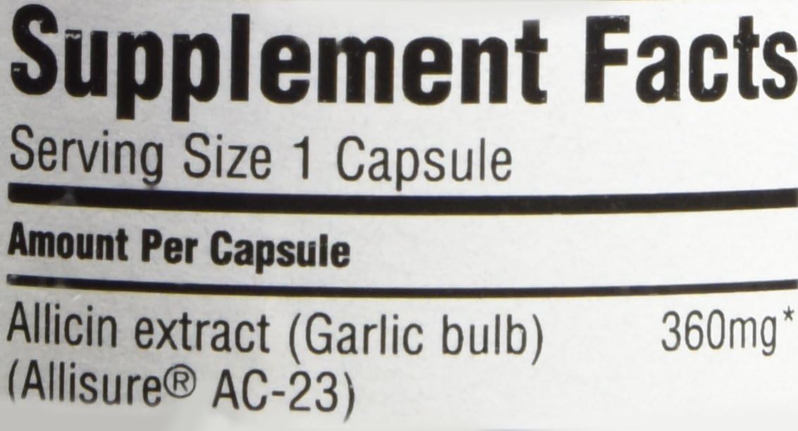 30 Count Allimax Alliultra Capsules - 360mg Strength