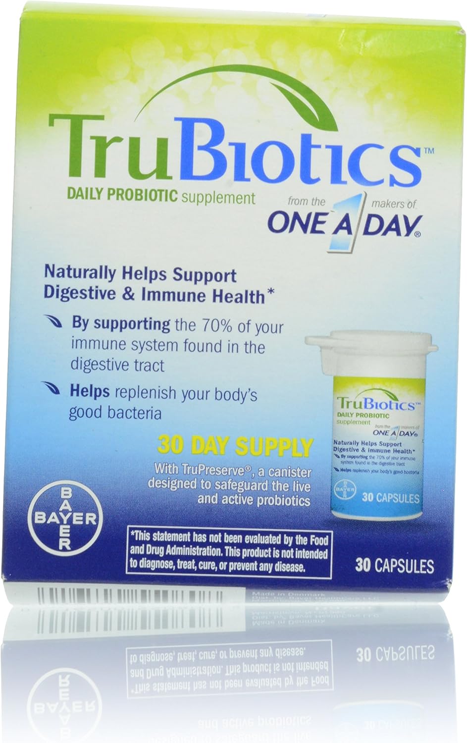 30 Count Htlaew Trubiotics Probiotic Supplements Capsules for Gut Health