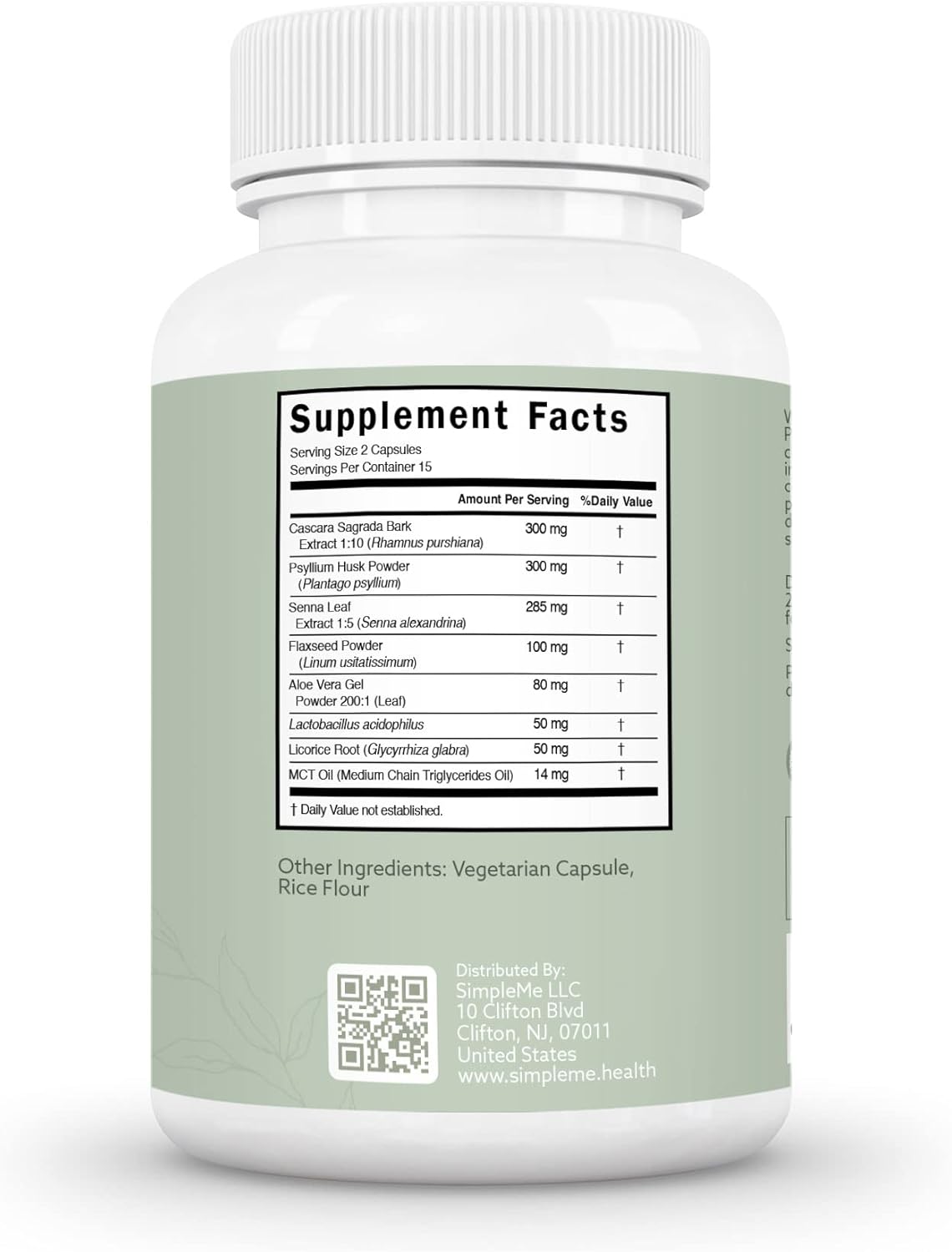 30-Day Colon Cleanse Detox for Adults, Natural Constipation & Bloating Relief, Women & Men Gut Support, 1-Day Cleanse, 30 Capsules