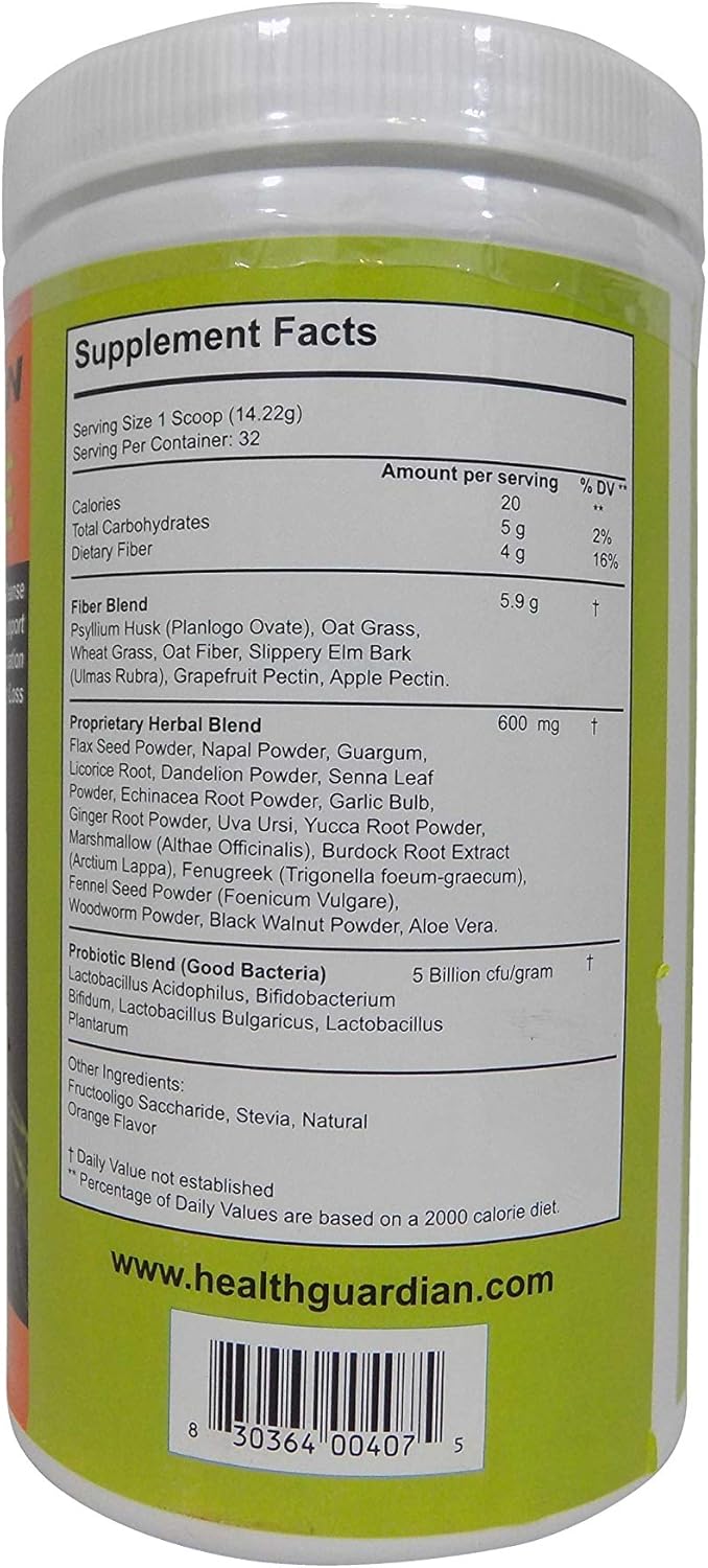 30-Day Orange Powder Colon Cleanse for Improved Digestive Health