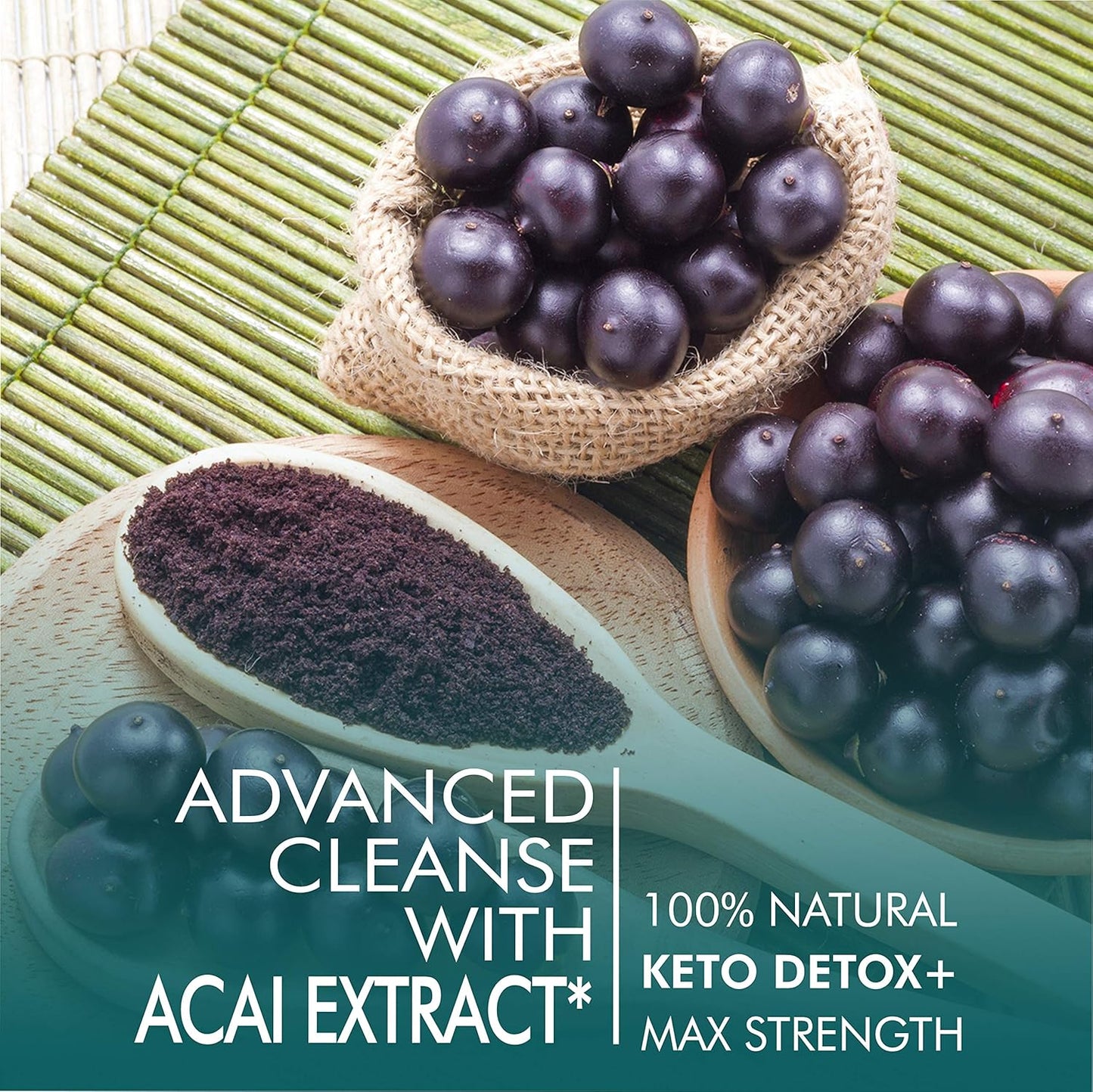30 Day Slim Heat Colon Cleanse for Women & Men - Advanced Gut Detox with Acai Berry, Psyllium Husk, Elm, Aloe & Papaya - Non-GMO, 60 Capsules