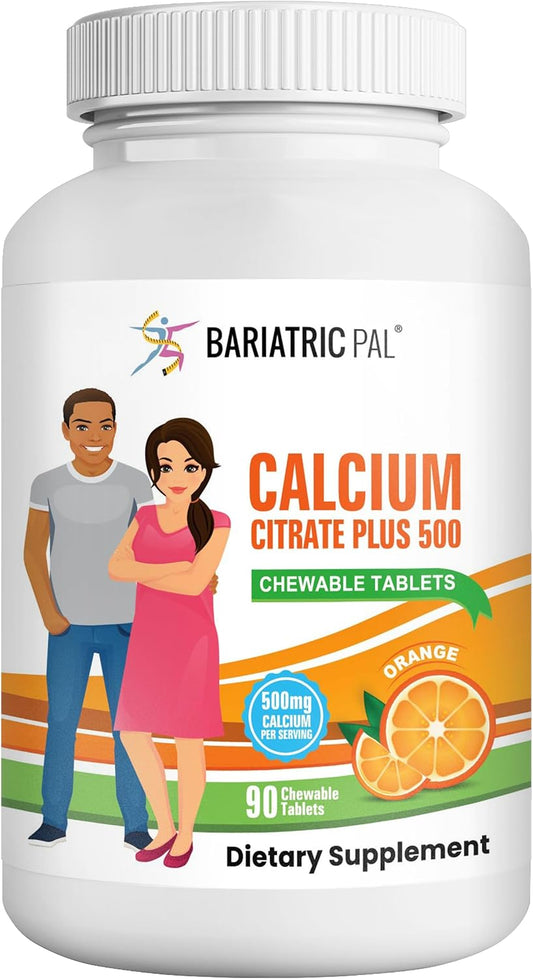 30-Day Supply of BariatricPal Orange Calcium Citrate 500mg Chewable Tablets