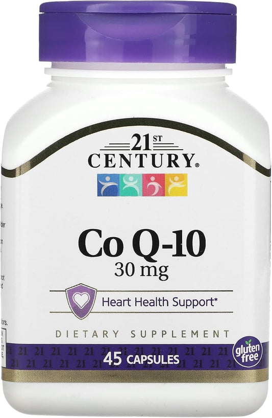 30 mg Coenzyme Q10 Capsules - 45 Count for Heart Health (21341)
