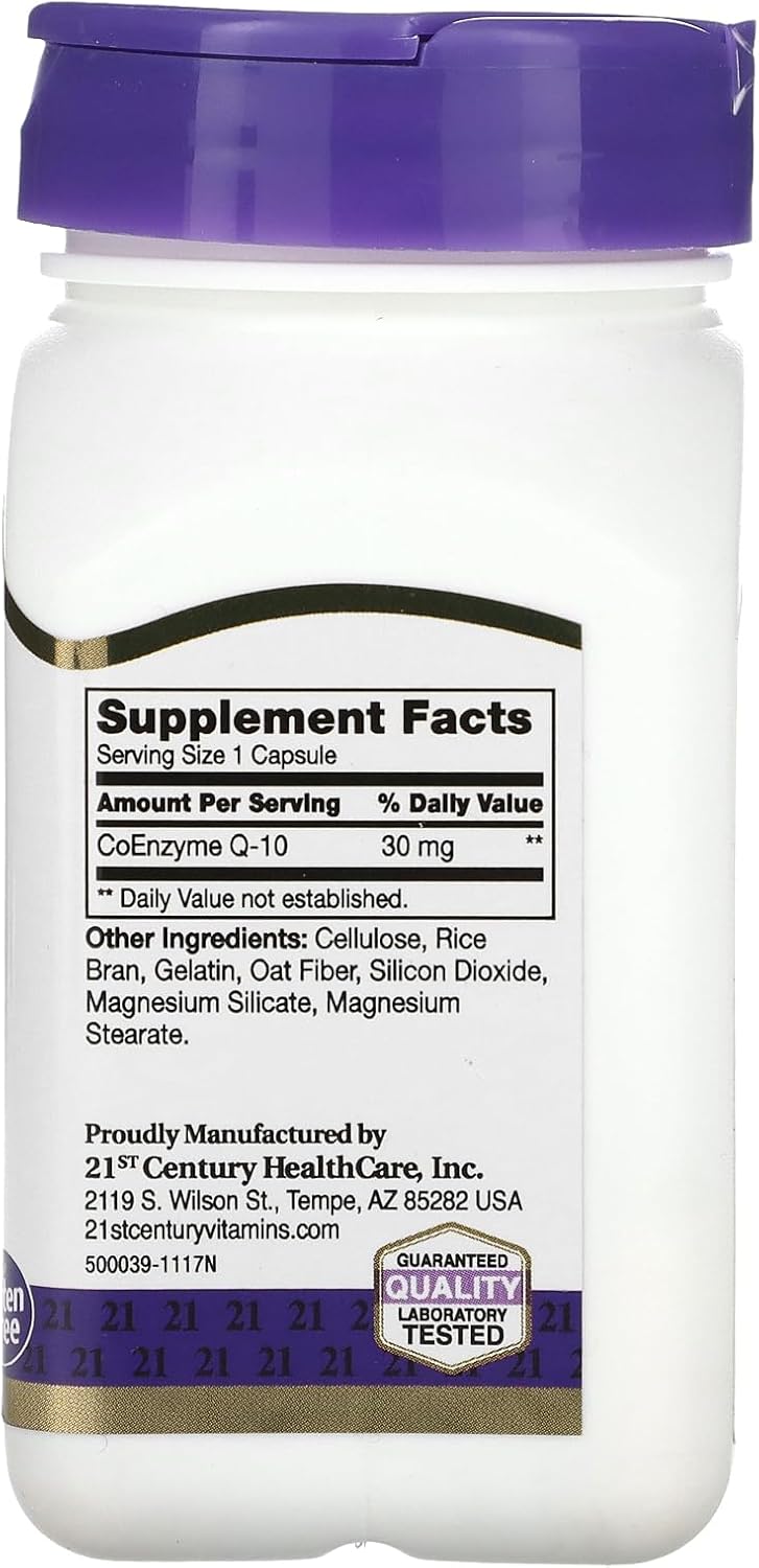 30 mg Coenzyme Q10 Capsules - 45 Count for Heart Health (21341)