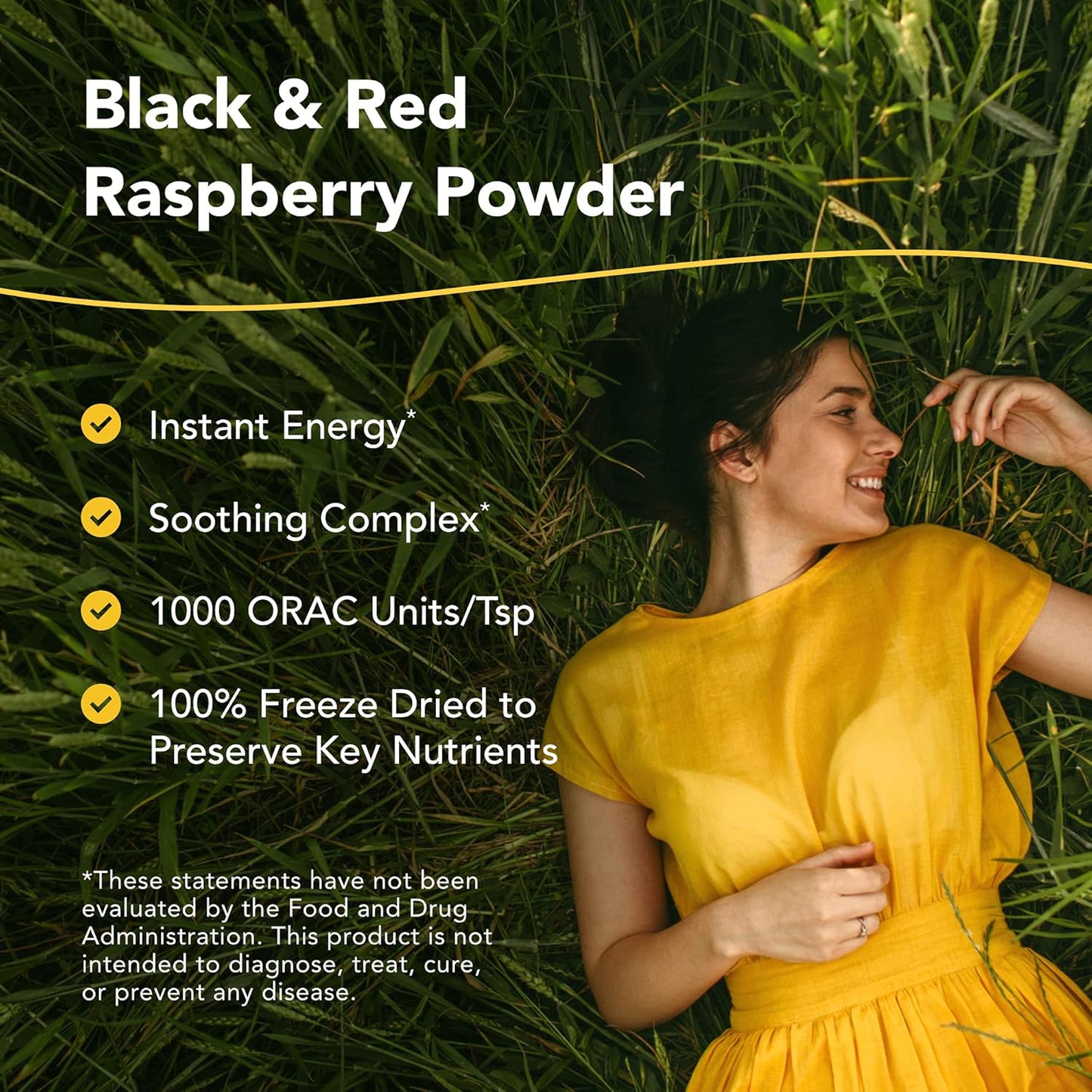 3.0 oz North American Herb & Spice RaspaMax Black & Red Raspberry Powder - High ORAC Value, Instant Energy - Freeze Dried - Non-GMO - 42 Servings