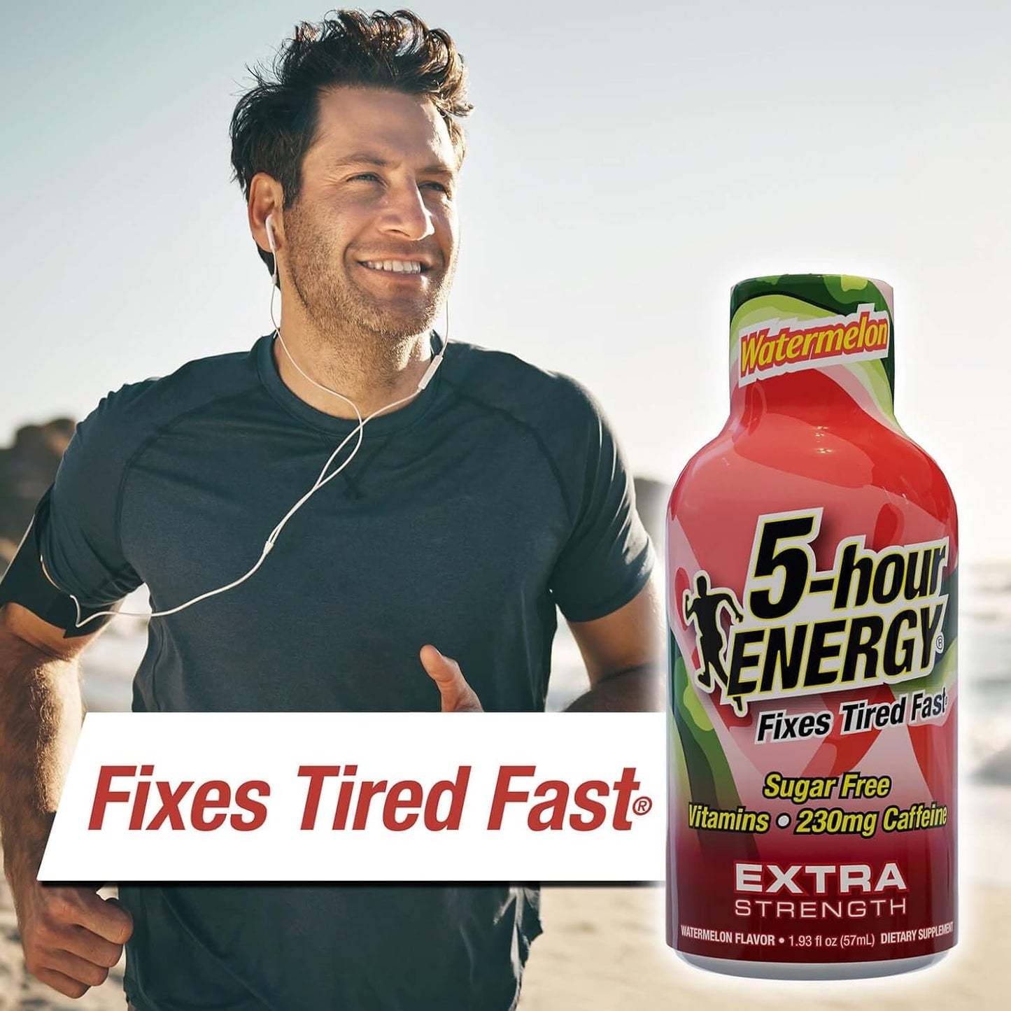 30 Pack of 5-hour ENERGY Extra Strength Watermelon Energy Shots - 1.93 oz Each, Zero Calories, Sugar-Free, 230 mg Caffeine, Amino Acids, B Vitamins - Dietary Supplements