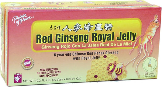30 Vials of Prince Of Peace Red Ginseng Royal Jelly 10cc - Boost Energy & Immunity, Natural Health Supplement