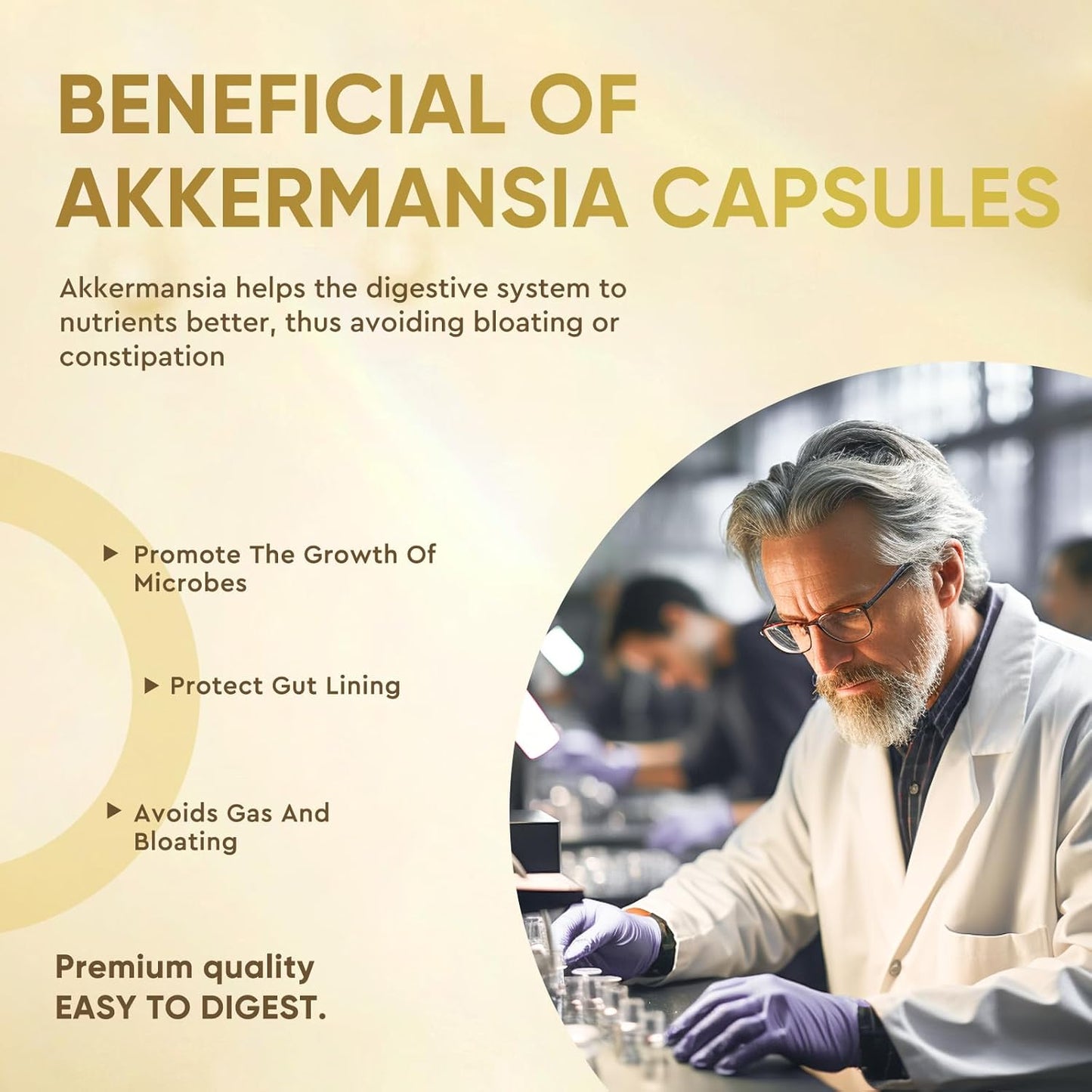 300 Billion AFU Akkermansia Prebiotic and Probiotic Muciniphila for Digestive, Gut, and Immune Health (120 Capsules)