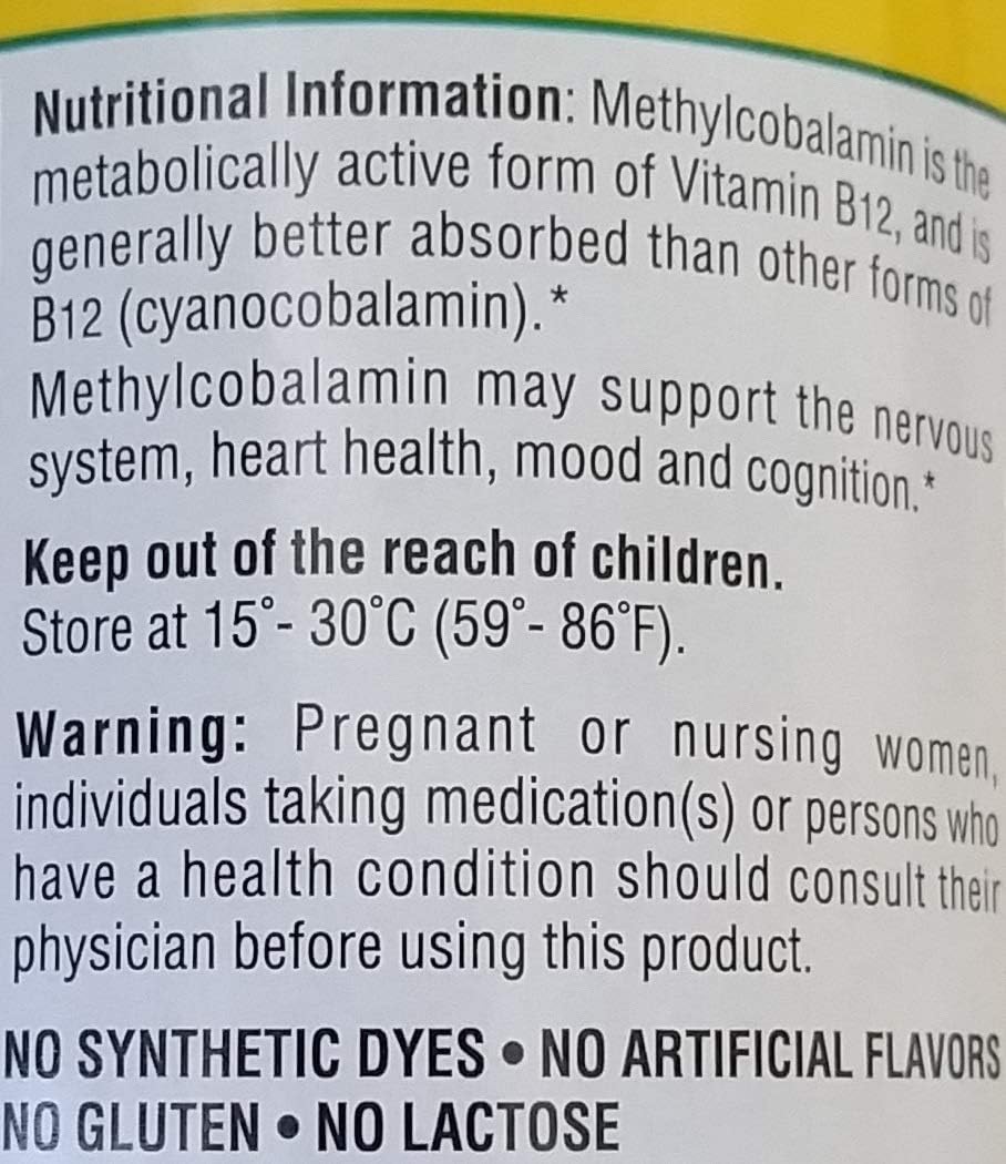 300 Count Members Mark Sublingual Vitamin B12 5000mcg (3 Pack) for Members