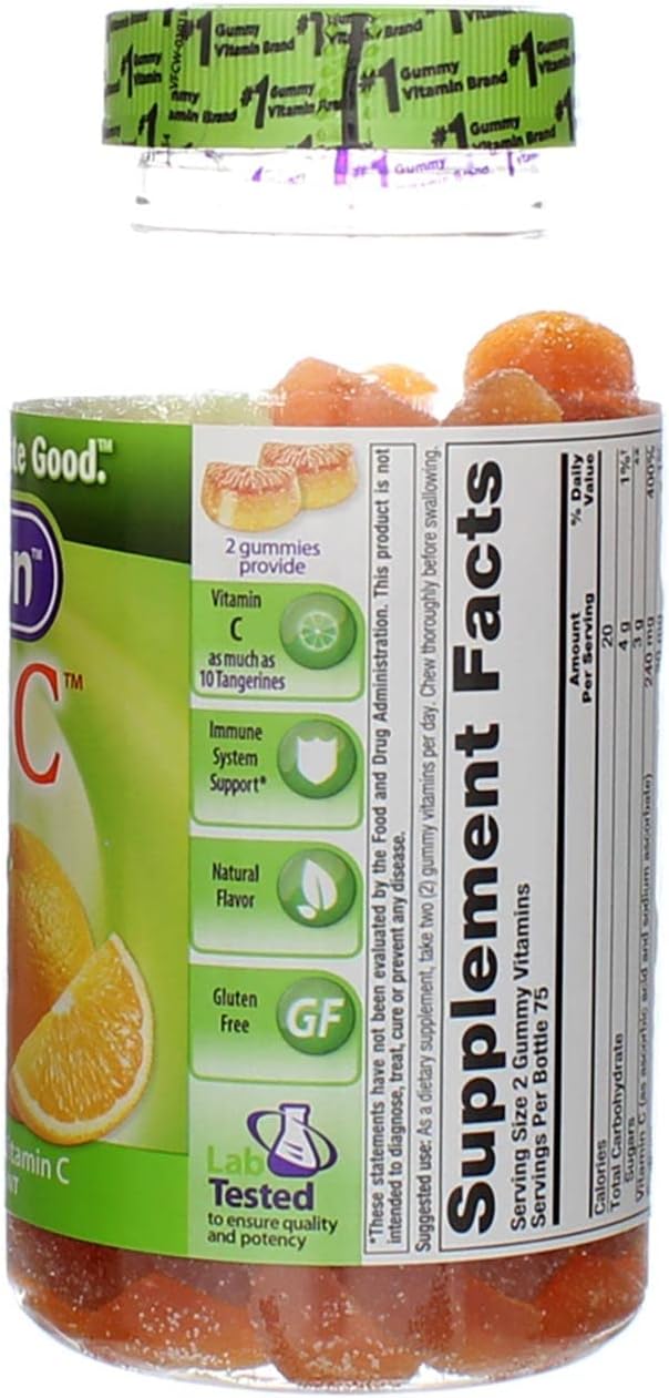 300 Count Vitafusion Power C Gummies - Immune Support Supplement