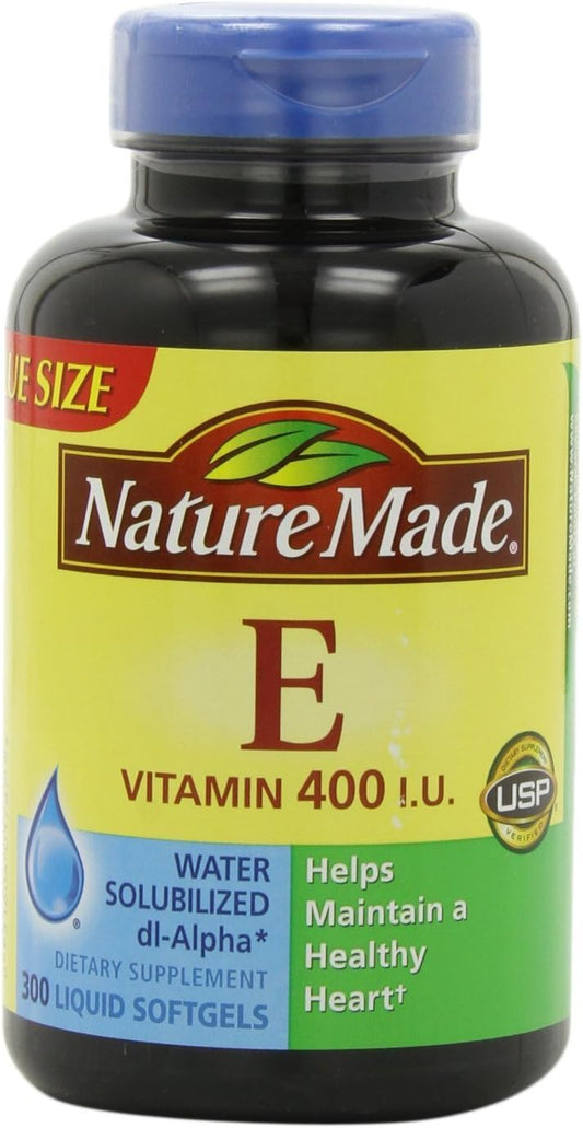 300 Softgels Nature Made Vitamin E Supplement with 400IU Strength