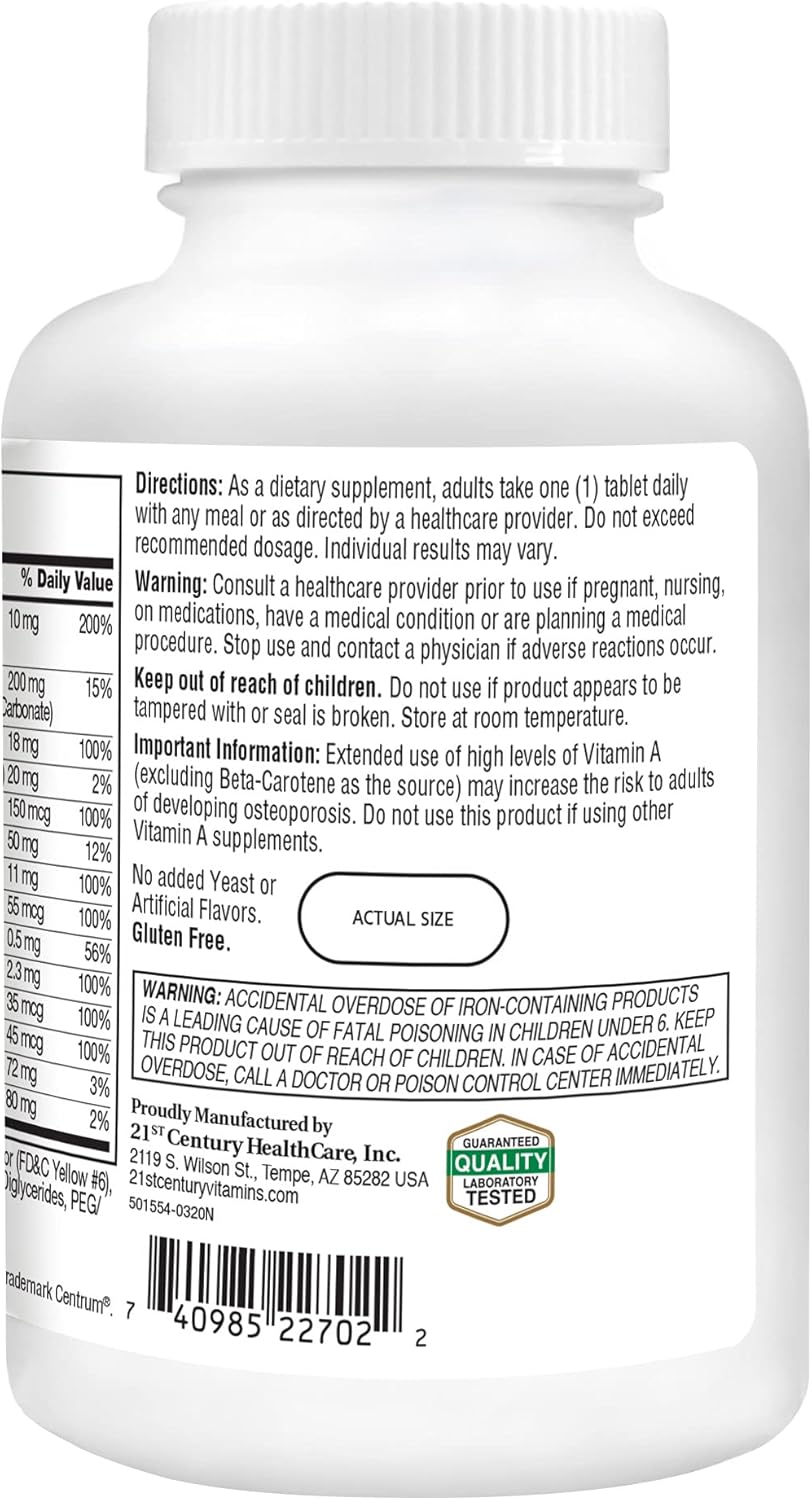 300 Tablets of 21st Century Sentry, Triple Pack for Immune Support
