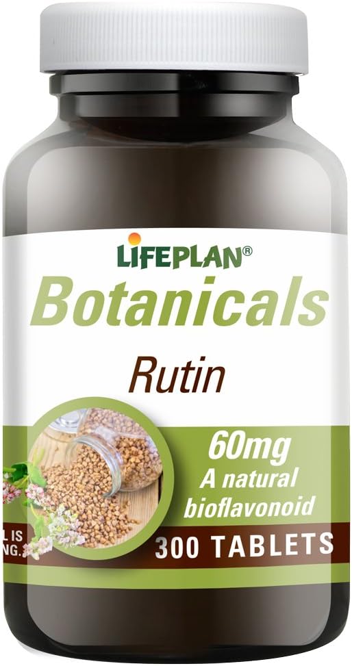 300 Tablets of Lifeplan Rutin 60mg for Cardiovascular Health and Circulation Support