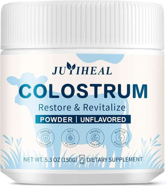 3000 mg Bovine Colostrum Powder Supplement for Gut Health & Immune Support - Grass Fed Colostrum Powder, 50 Servings - BoostGo Australia