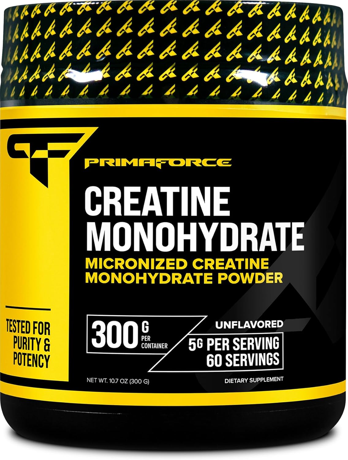 300g Primaforce Micronized Creatine Monohydrate Powder - Gluten Free, Non-GMO Formula