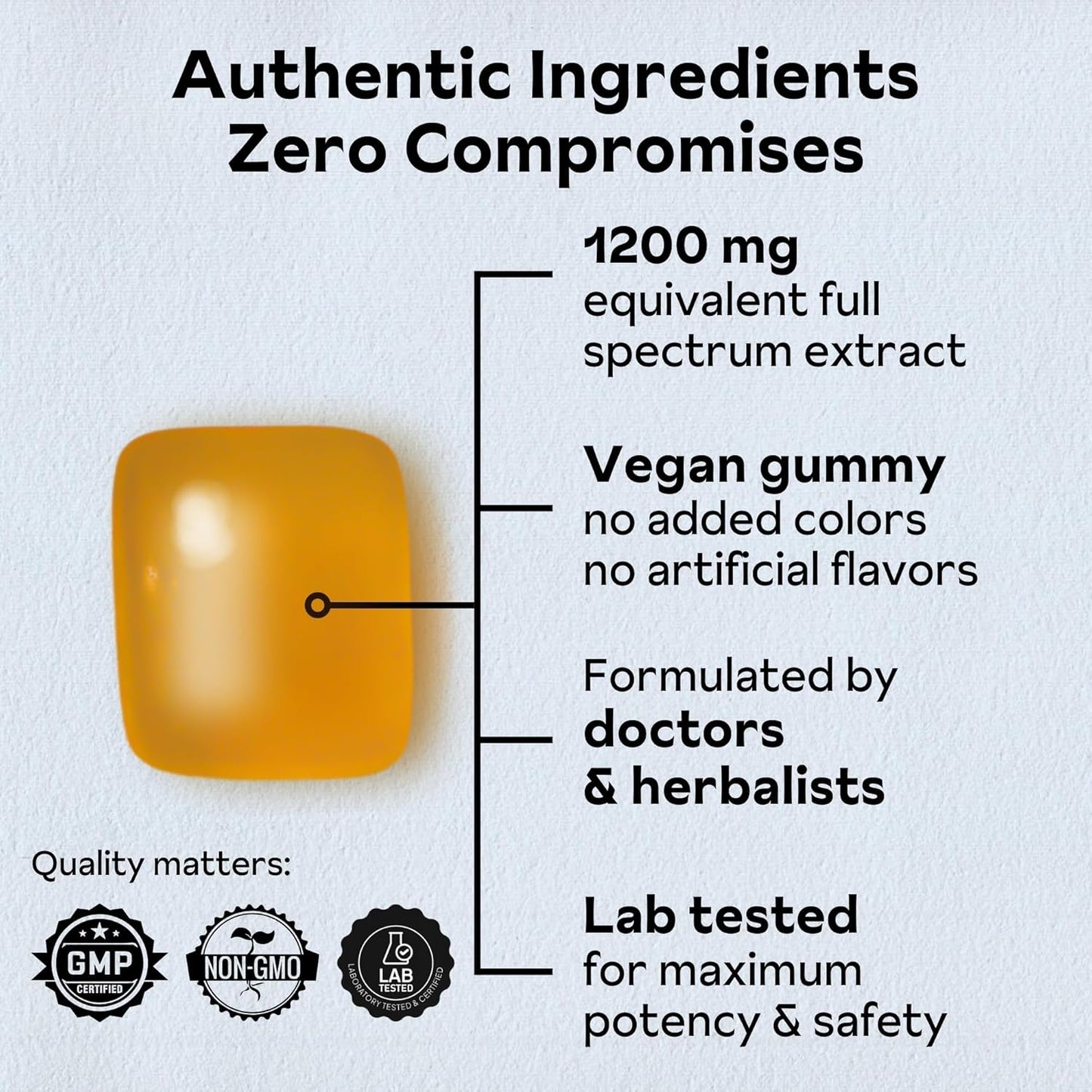 300mg Full-Spectrum Jujube Seed Daily Gummies for Relaxation & Sleep - 100% Plant-Based Vegan, Peach Flavored - 45 Gummies