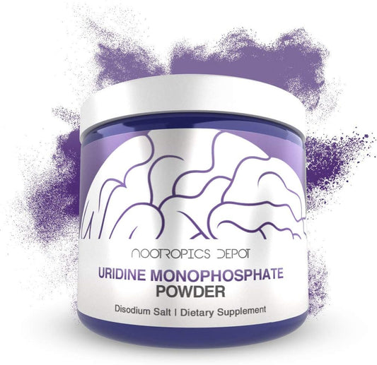 30g Nootropics Depot Uridine Monophosphate Powder - Disodium Salt for Cognitive & Mitochondrial Health