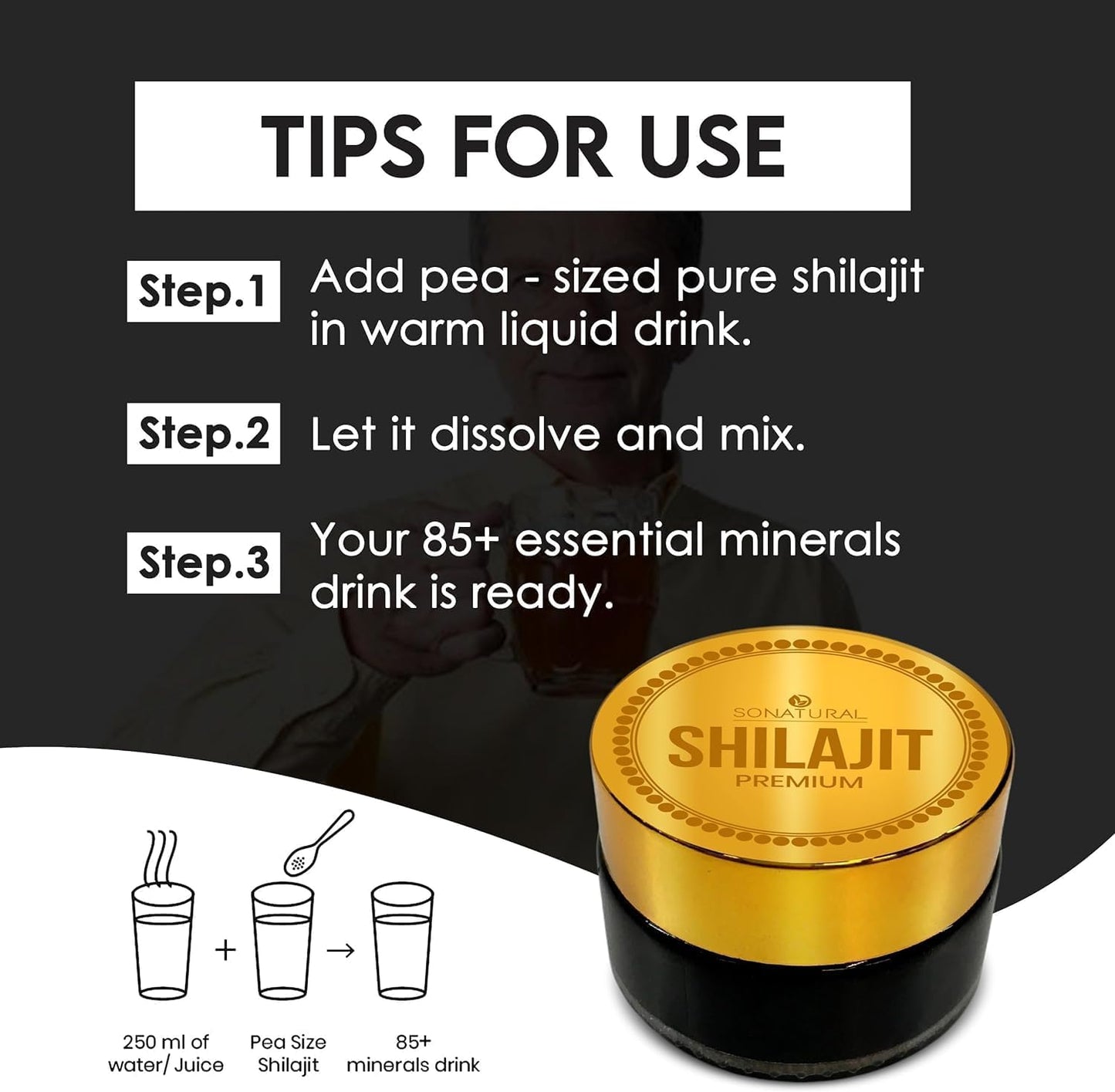 30g Pure Himalayan Organic Shilajit Resin with Fulvic Acid - Energy & Immune Support