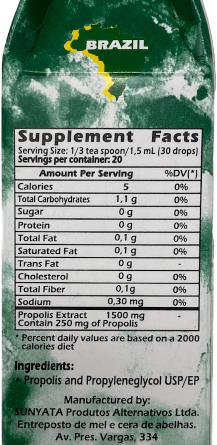 30ML PON LEE Brazil Green Bee Propolis Liquid Extract - Alcohol-Free Formula