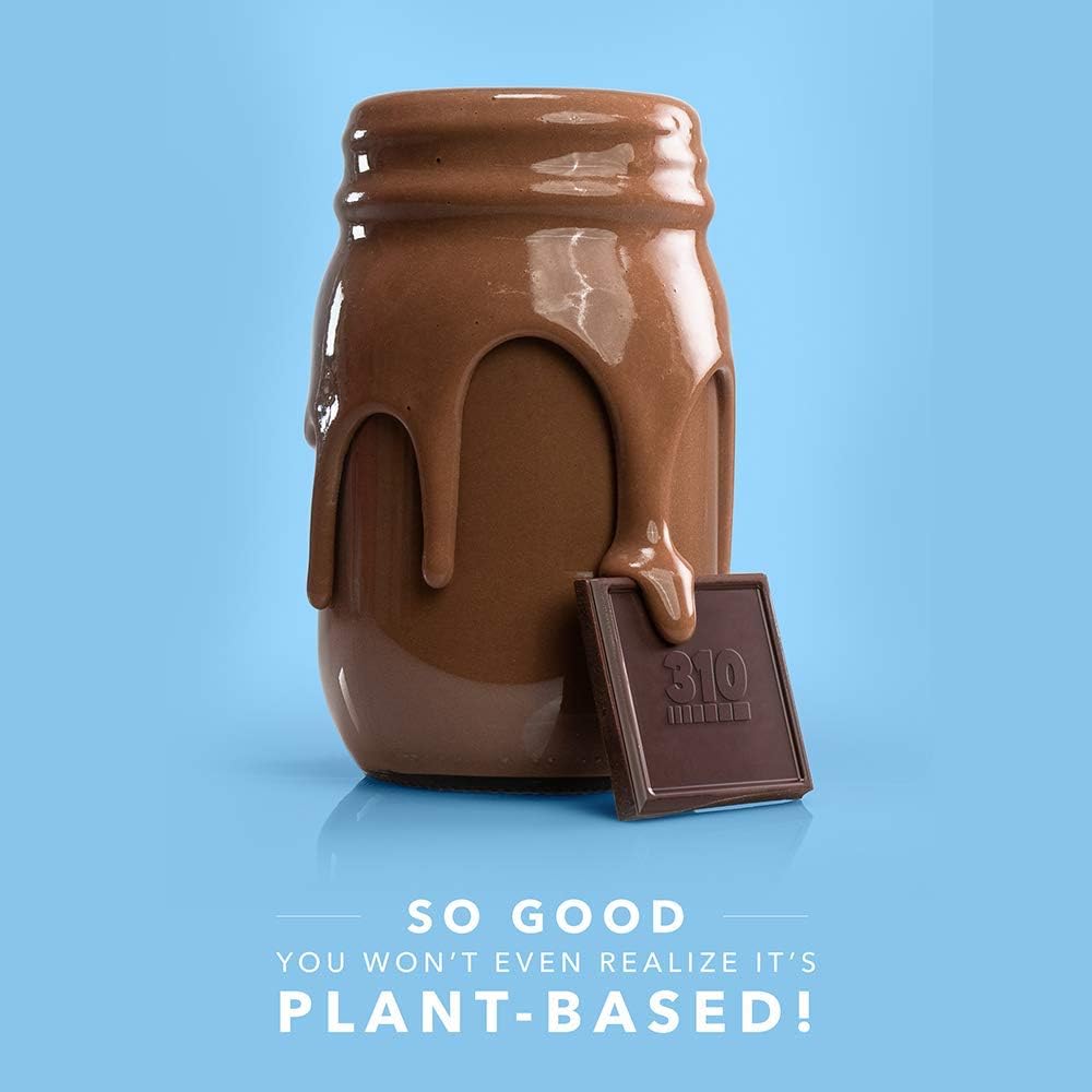 310 Nutrition Plant Protein Powder and Meal Replacement Shake - Chocolate Flavor | Gluten-Free, Dairy-Free, Soy-Free, Sugar-Free | Keto and Paleo Friendly - 28 Servings