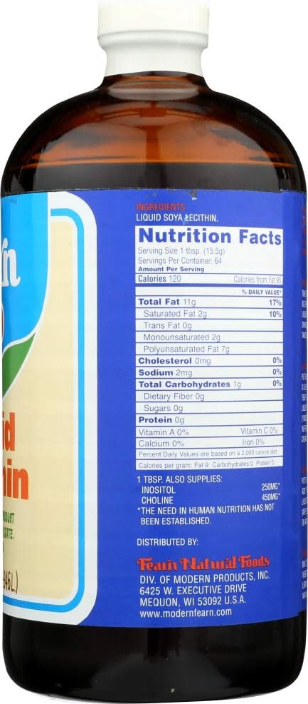 32 fl oz Fearn Liquid Lecithin - Natural Soy Supplement by Fearns Soya Food