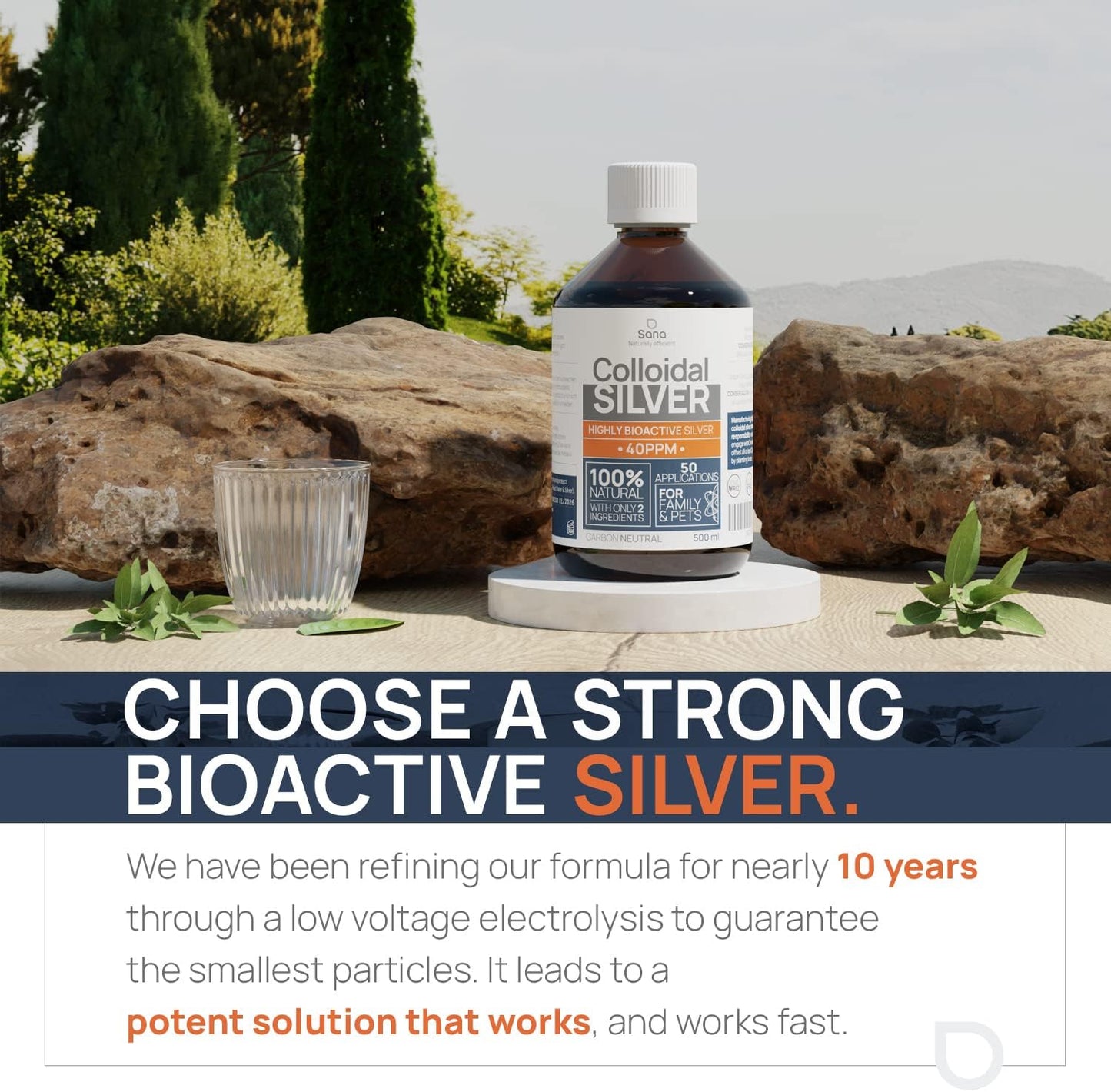 32 fl oz Katharos Colloidal Silver Liquid - 30 PPM Bioactive Hydrosol Silver Water for Immune Support - Ionic Minerals Solution - Organic Structured Silver Supplement