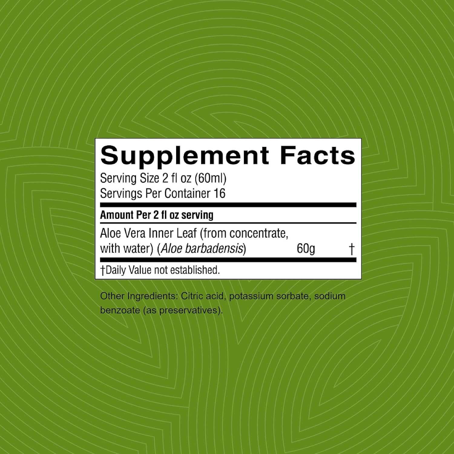 32 Fl Oz Nature's Sunshine Aloe Vera Juice - Pure and Natural Aloe Supplement