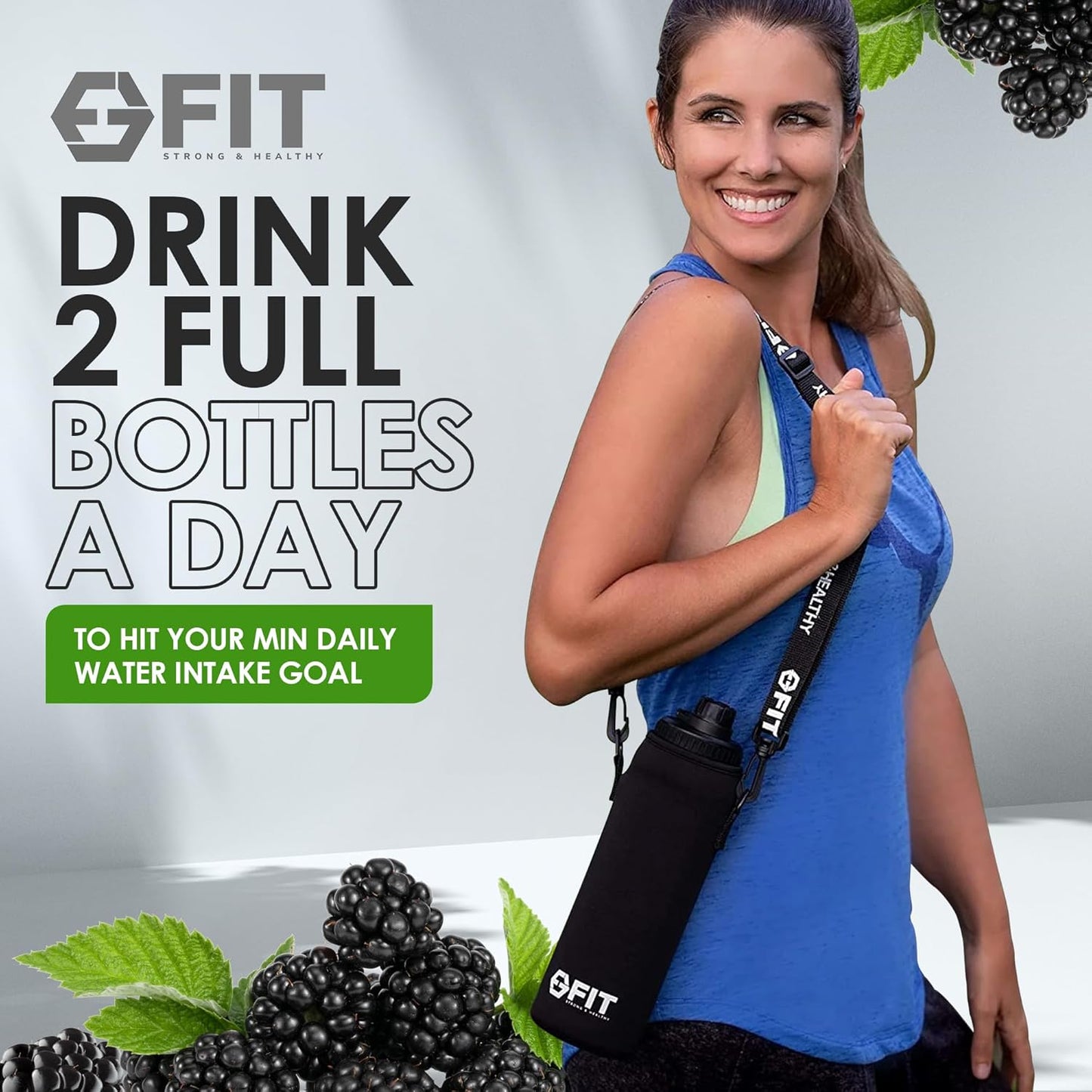 32 oz Glass Water Bottle with Straw Lid, Time Marker, Sleeve, Extra Lid & Holder - Motivational Wide Mouth 1L Drinking Bottle