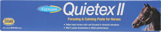 32.5 ml Farnam Quietex II Calming Supplement Paste for Horses