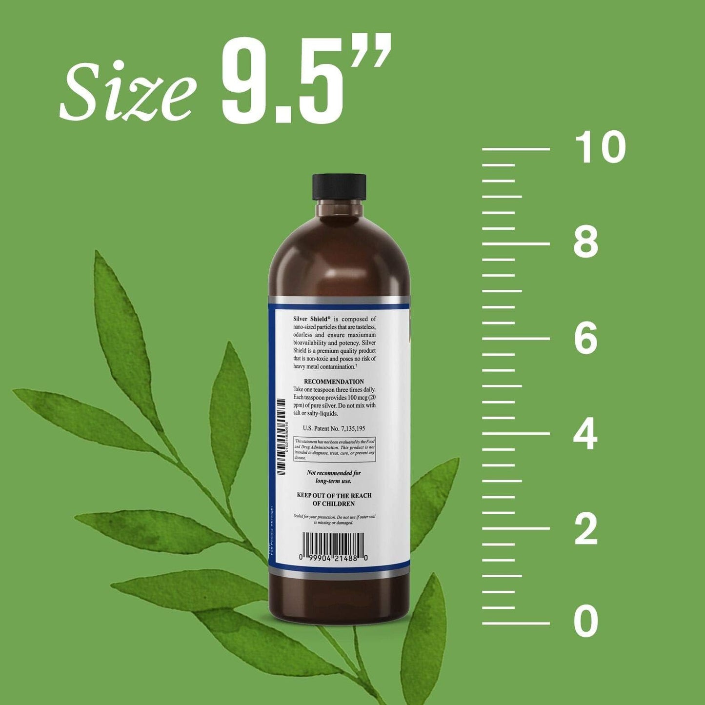 32oz Nature's Sunshine Silver Shield Liquid: Immune Support & Protection with Aqua Sol Technology
