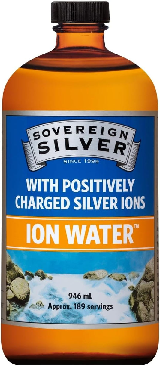 32oz Sovereign Silver Bio-Active Silver Hydrosol Liquid for Immune Support - 10 ppm - Family Size - BoostGo Australia
