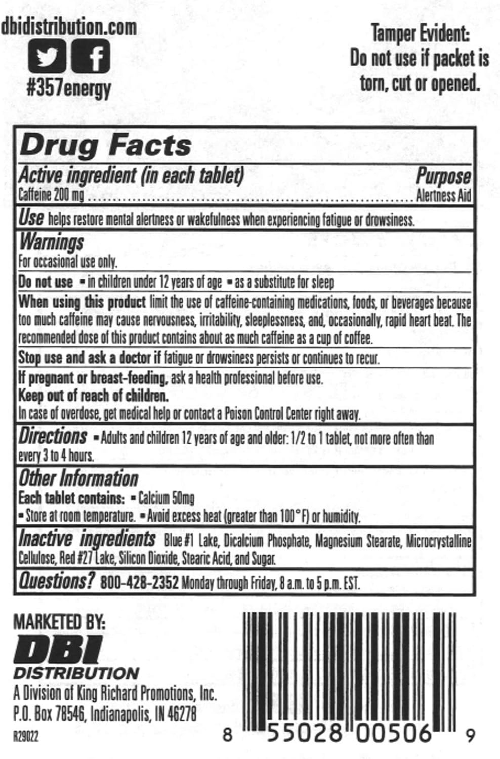 357 HR MAGNUM Super Magnum Stimulant - 3 Pack with 200mg Caffeine