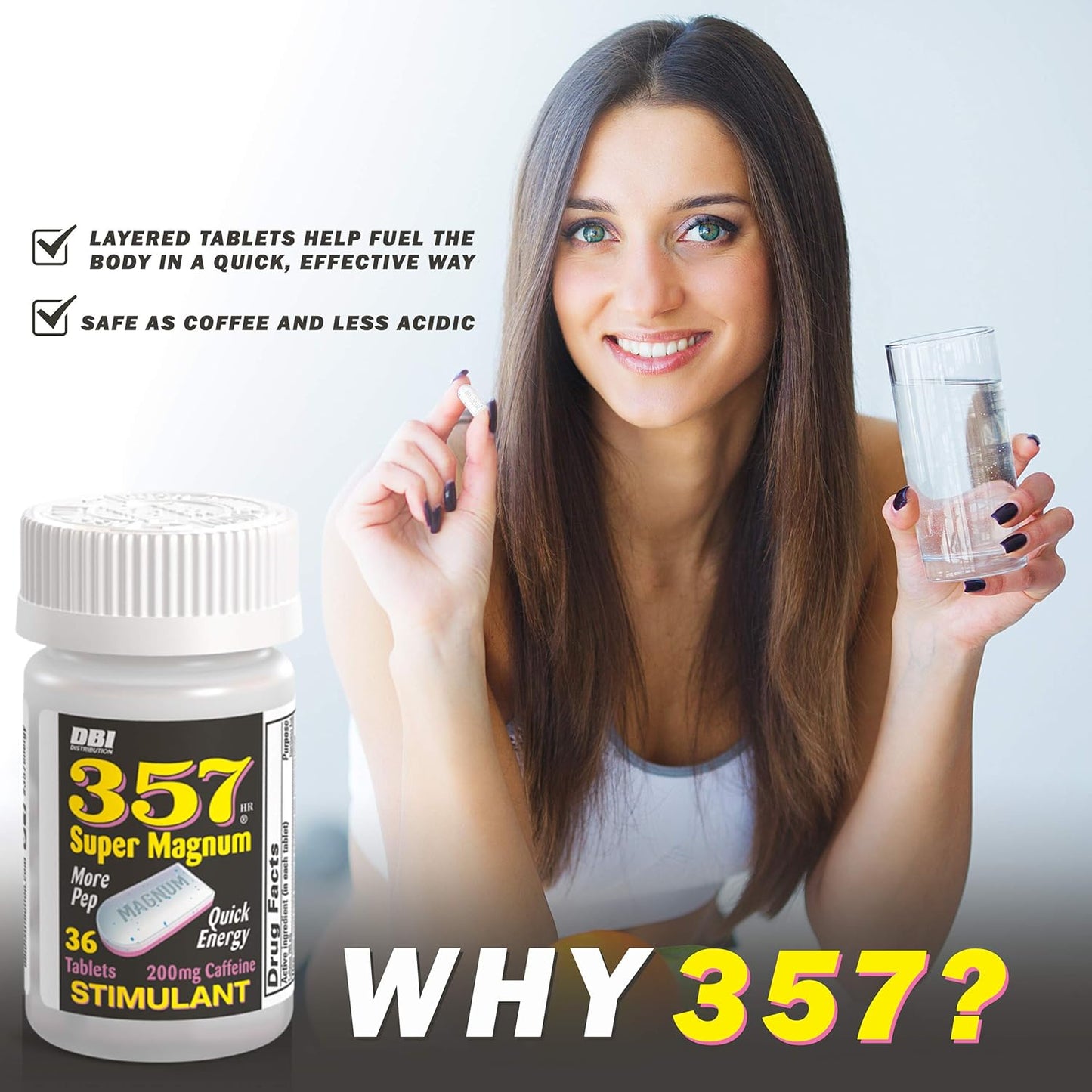 357 HR MAGNUM Super Magnum Stimulant - 3 Pack with 200mg Caffeine