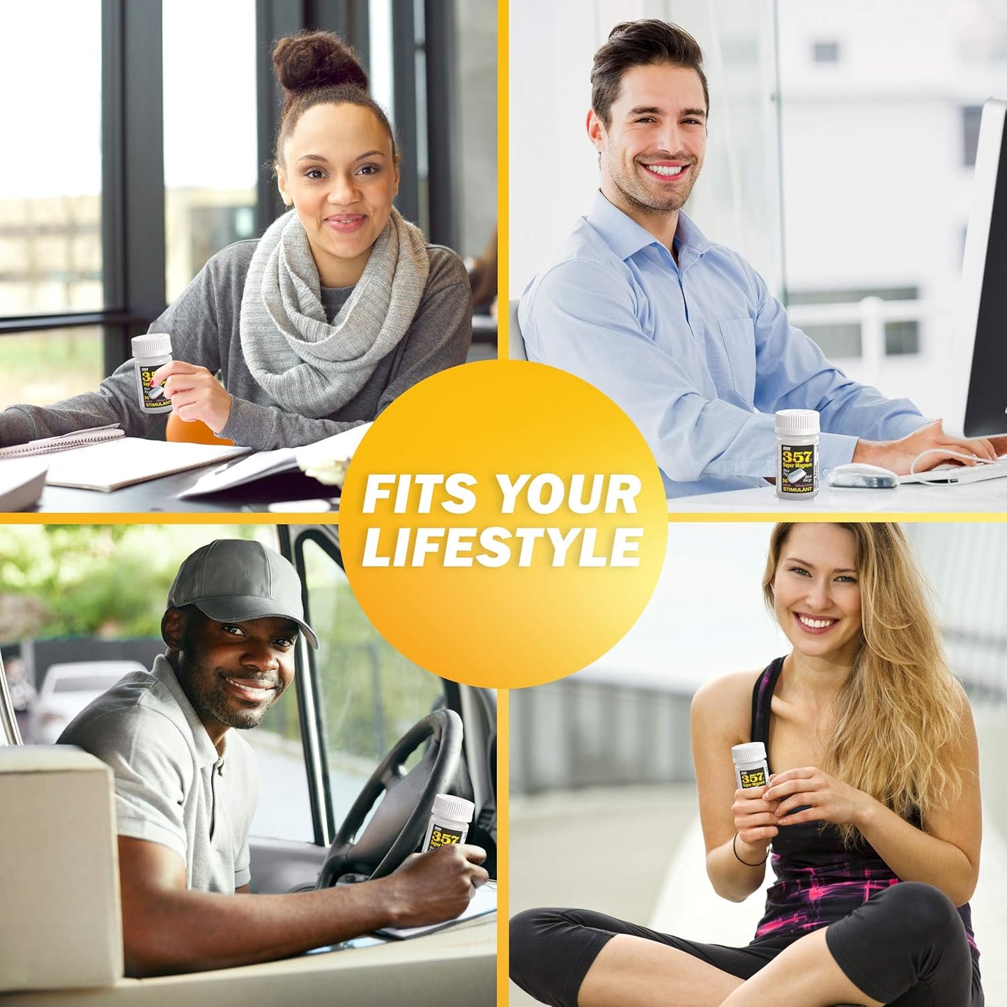 357 HR MAGNUM Super Magnum Stimulant - 3 Pack with 200mg Caffeine