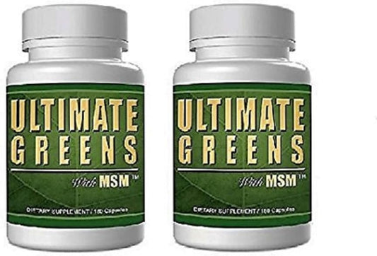 360 Capsules Daily Health Ultimate Greens with MSM - 1925mg Vegan Superfood Supplement - Non GMO, Gluten Free, Alkalizing Nutrients - 2 Months Supply