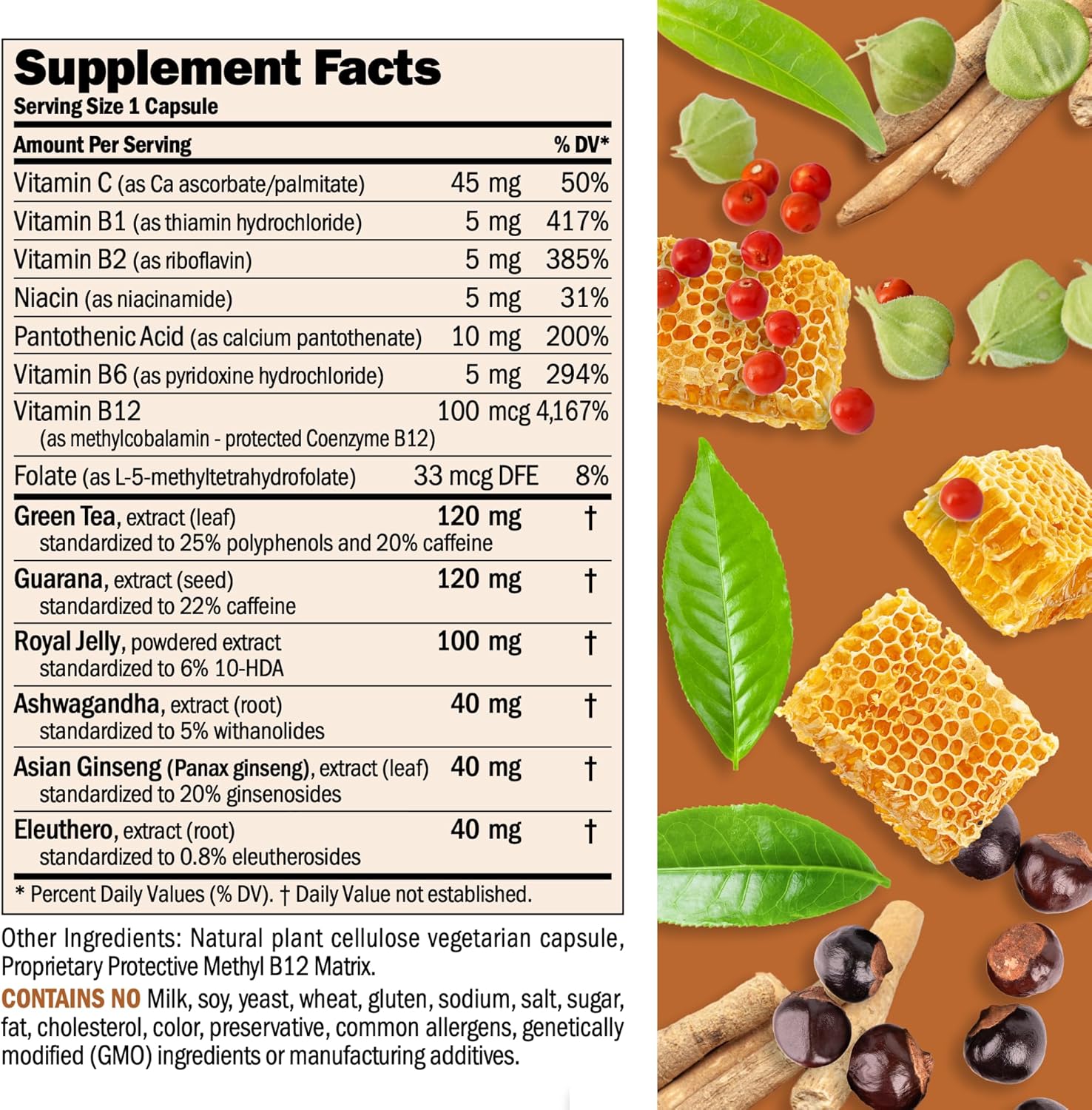 360 Capsules of Andrew Lessman Urgent Energy - Boost Energy Safely with Green Tea, Guarana, Ginseng, Royal Jelly, Ashwagandha, B-Complex for Well-Being