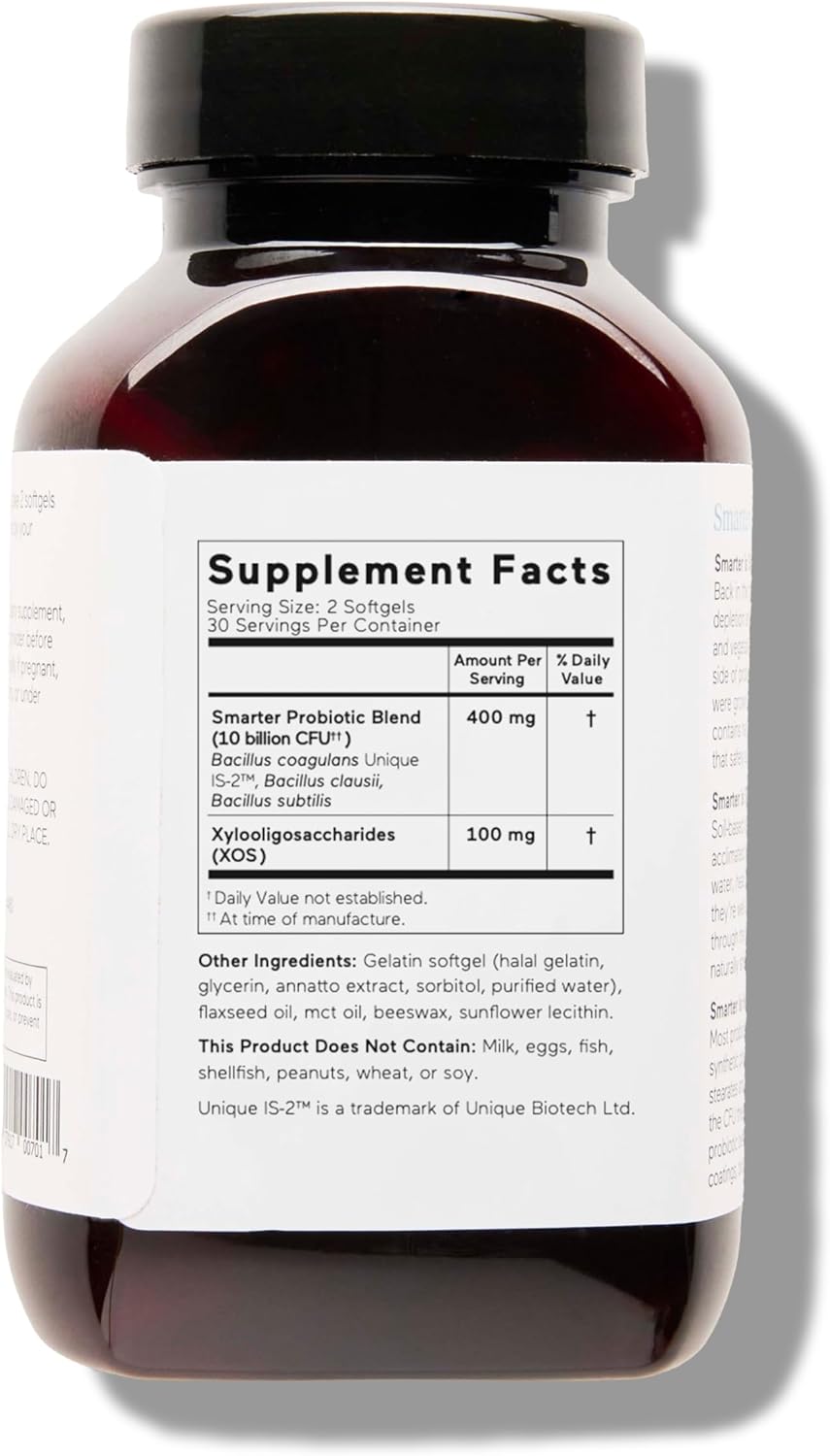 360 Count Smarter Nutrition Gut Health Probiotics with Prebiotics - 100% Soil-Based Strains + MCT Oil - Vegetarian - 180-Day Supply of Immune & Digestive Support