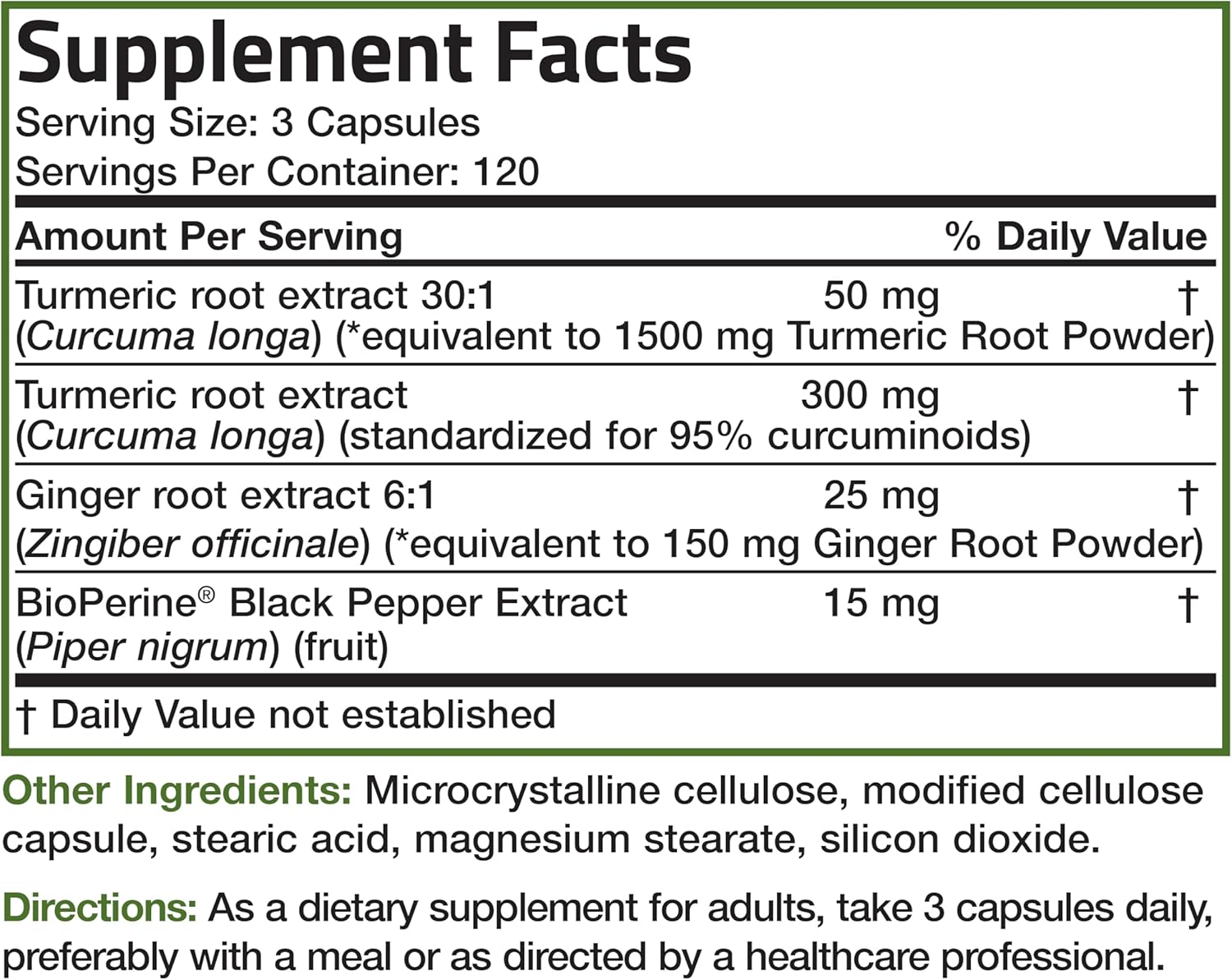 360 Vegetarian Capsules of Extra Strength Bronson Turmeric + Ginger for Joint Health & Digestion Support with BioPerine - BoostGo Australia