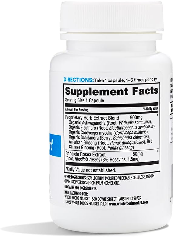 365 by Whole Foods Market Adrenal Support Capsules - 60 Count