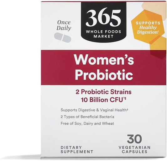 365 by Whole Foods Market Probiotic Womens 10 Billion CFU Supplement - 30 Count Bottle