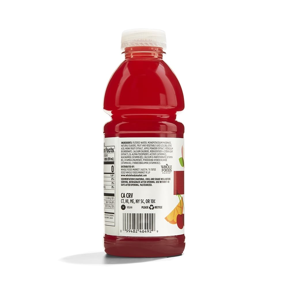 365 by Whole Foods Market Water Nutrient Fruit Punch with Potassium, Zero Calories, 20 fl oz