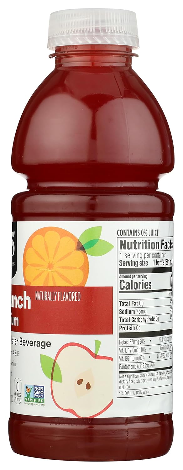 365 by Whole Foods Market Water Nutrient Fruit Punch with Potassium, Zero Calories, 20 fl oz