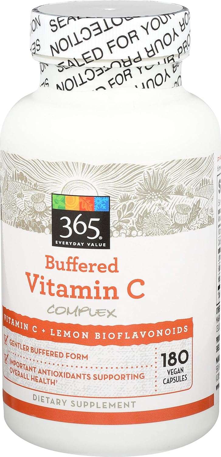 365 Everyday Value Buffered Vitamin C Complex 180 Count Dietary Supplement