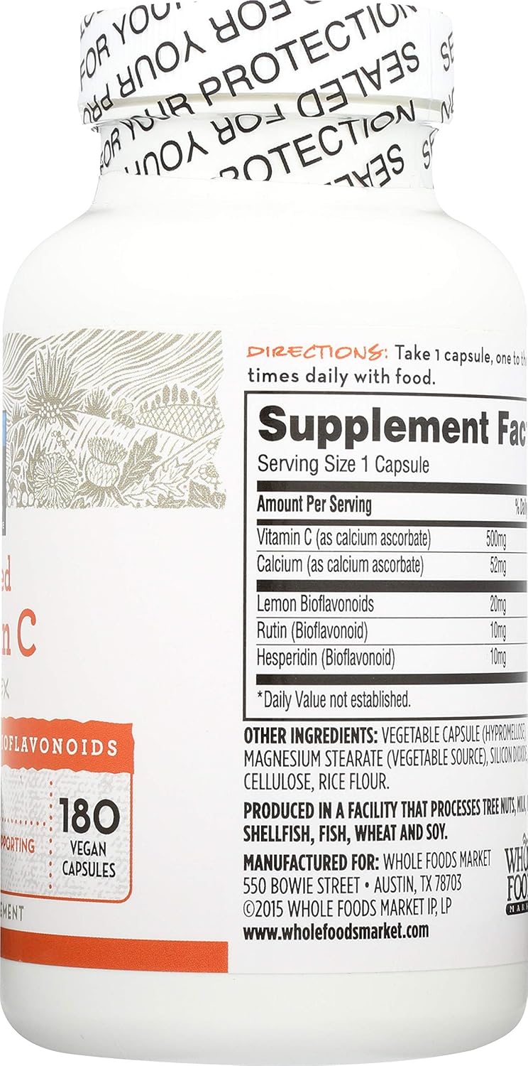365 Everyday Value Buffered Vitamin C Complex 180 Count Dietary Supplement