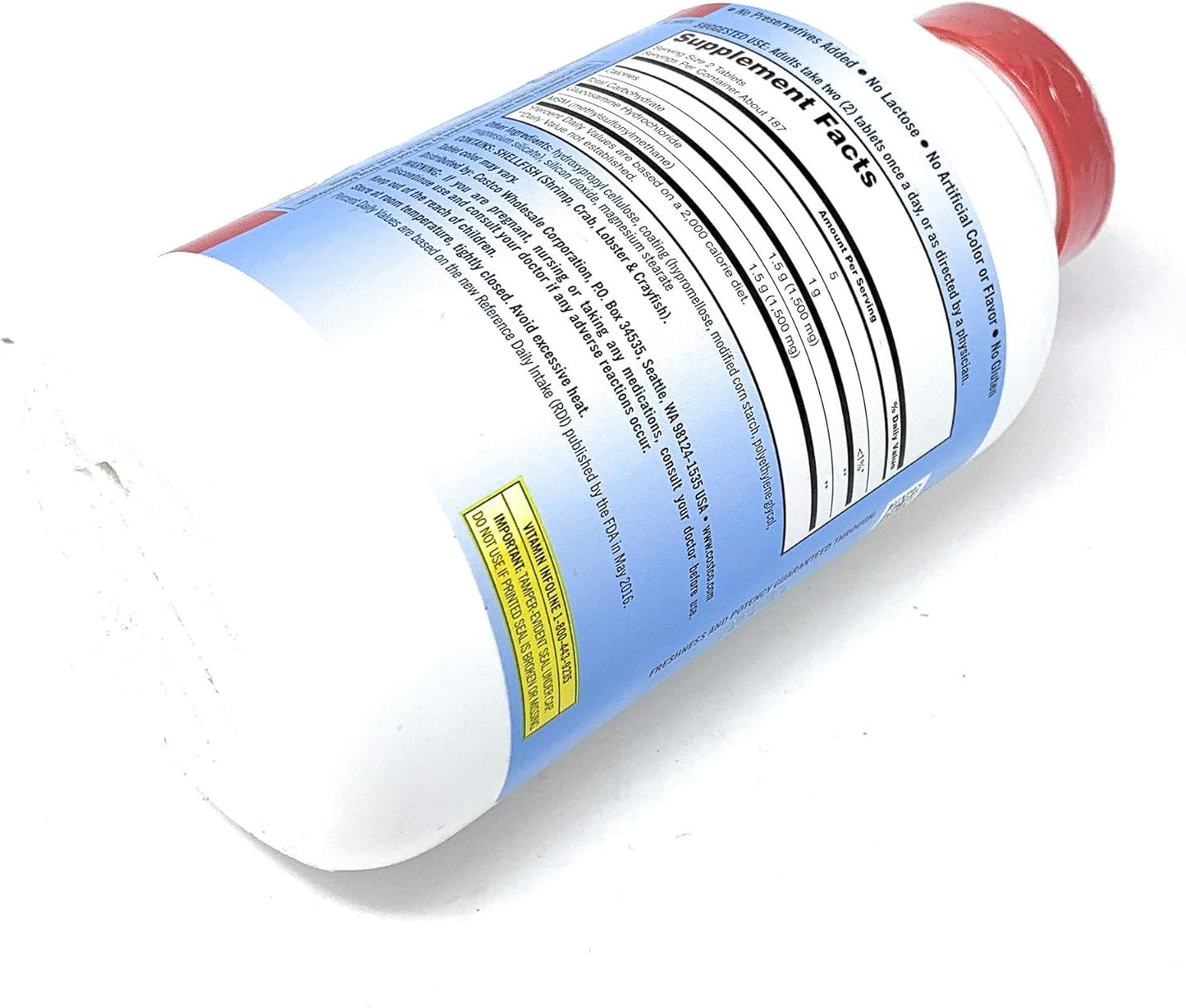 375 Tablets of Kirkland Signature Glucosamine with MSM Formula