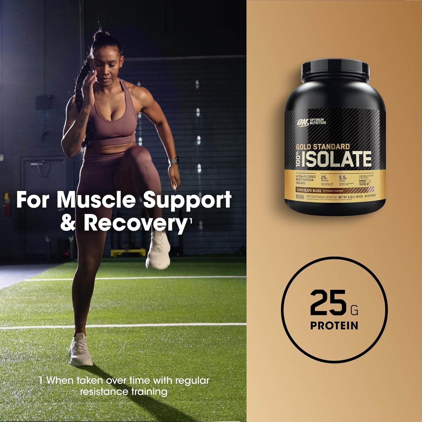 3lb Optimum Nutrition Gold Standard 100% Isolate, Chocolate Bliss - 44 Servings